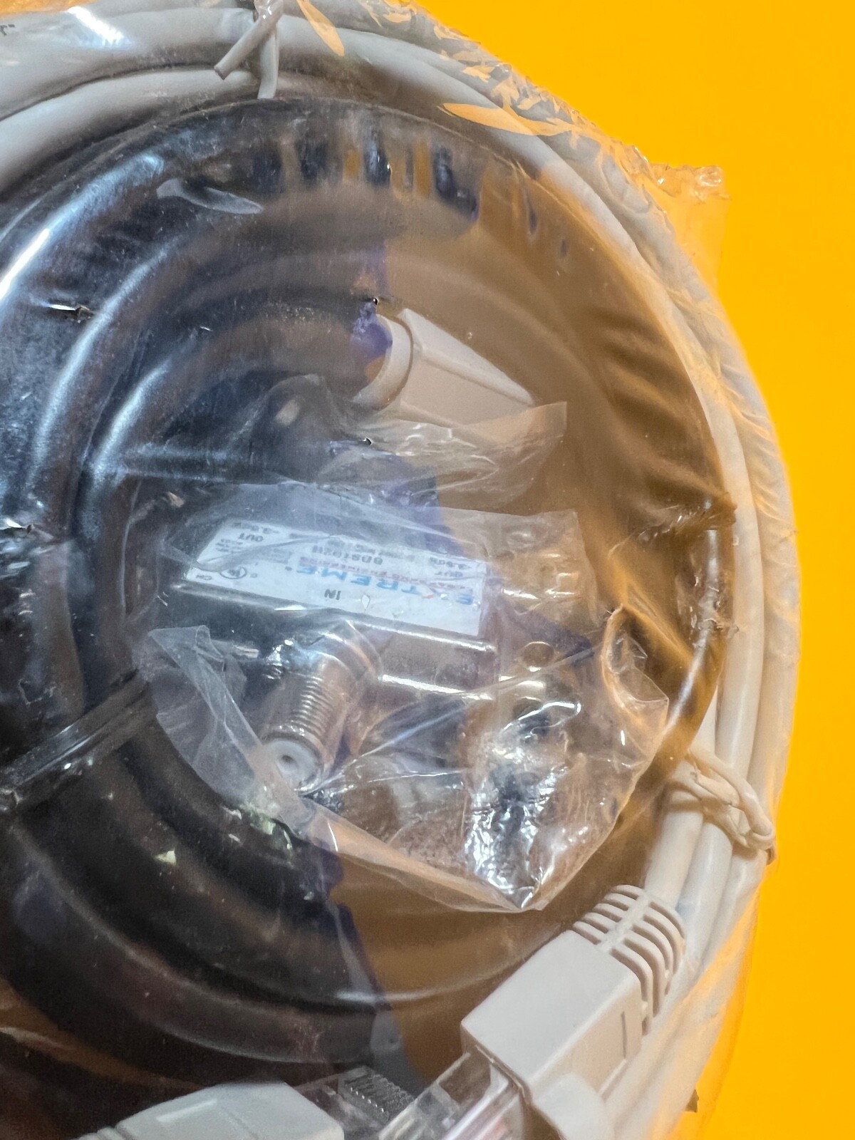 HSD KIT 7 ft Ethernet, 12 & two 6 ft Coax (jumpers) 2 way Splitter NEW