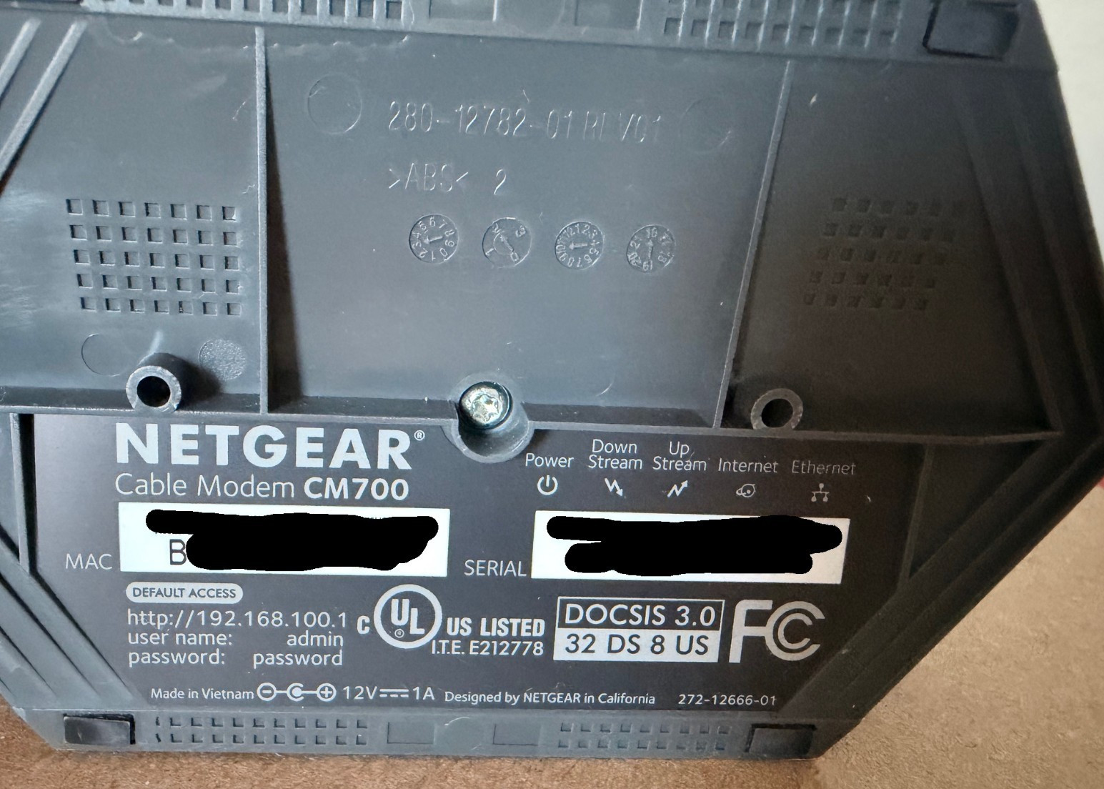 NETGEAR CM700 High Speed Cable Modem