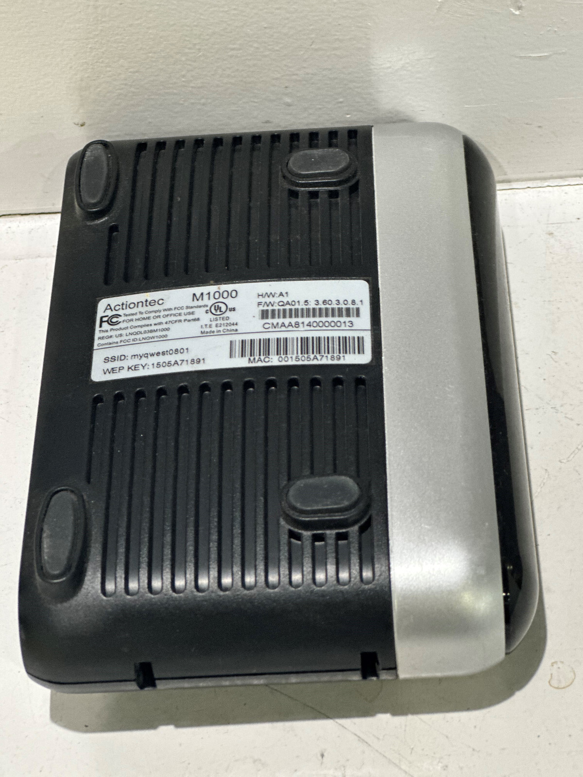 Qwset Actiontec M1000 Internet modem
