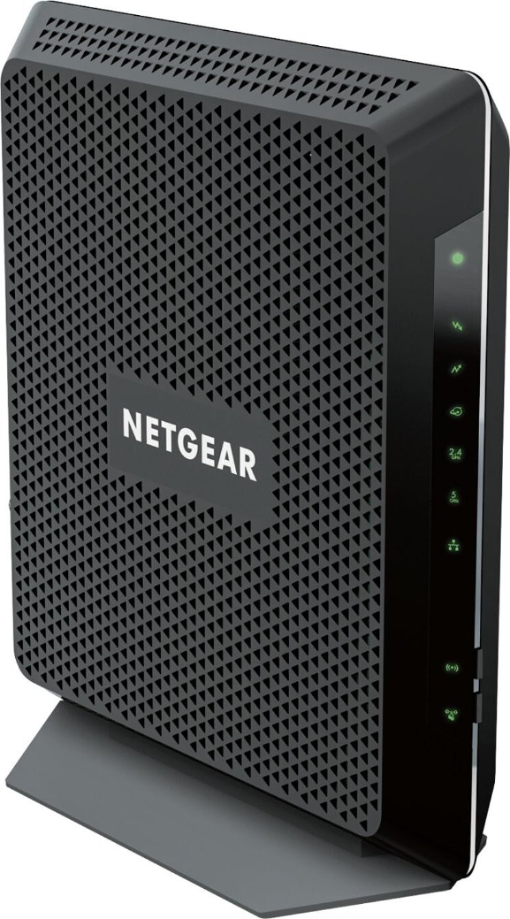NETGEAR – Nighthawk AC1900 Router with DOCSIS 3.0 Cable Modem – Black
