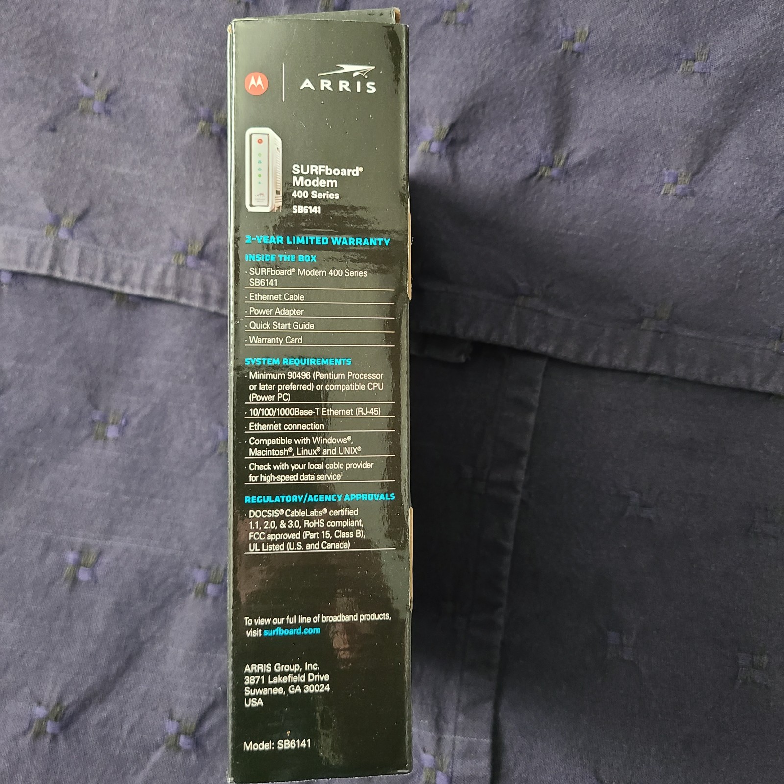 Motorola ARRIS SURFboard SB6141 Docsis 3.0 Cable Modem, my personal, white, EUC