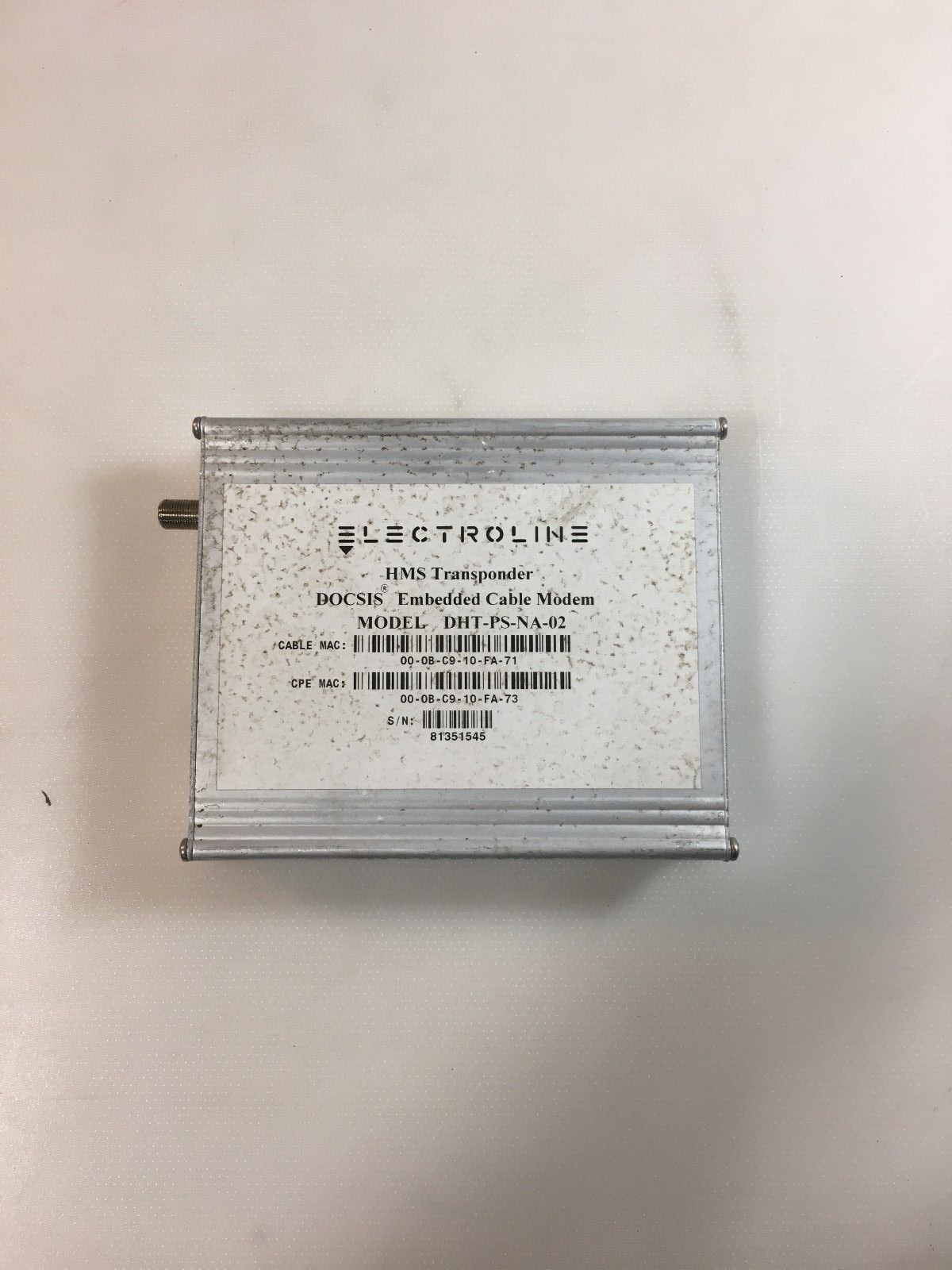 Electroline HMS Transponder Model DHT-PS-NA-02
