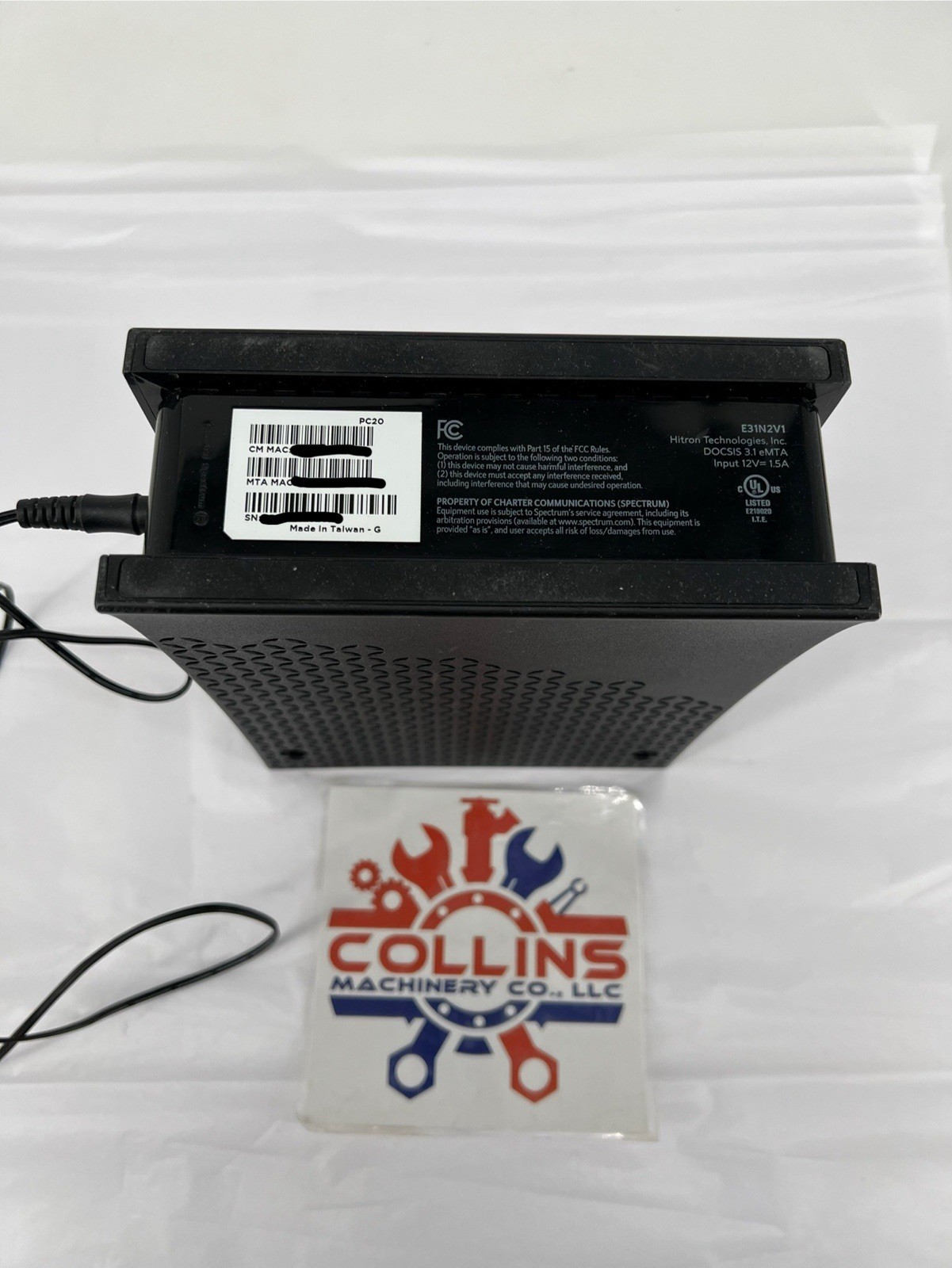 Hitron Technologies Spectrum E31N2V1 Modem DOCSIS 3.1 eMTA, With Power Supply