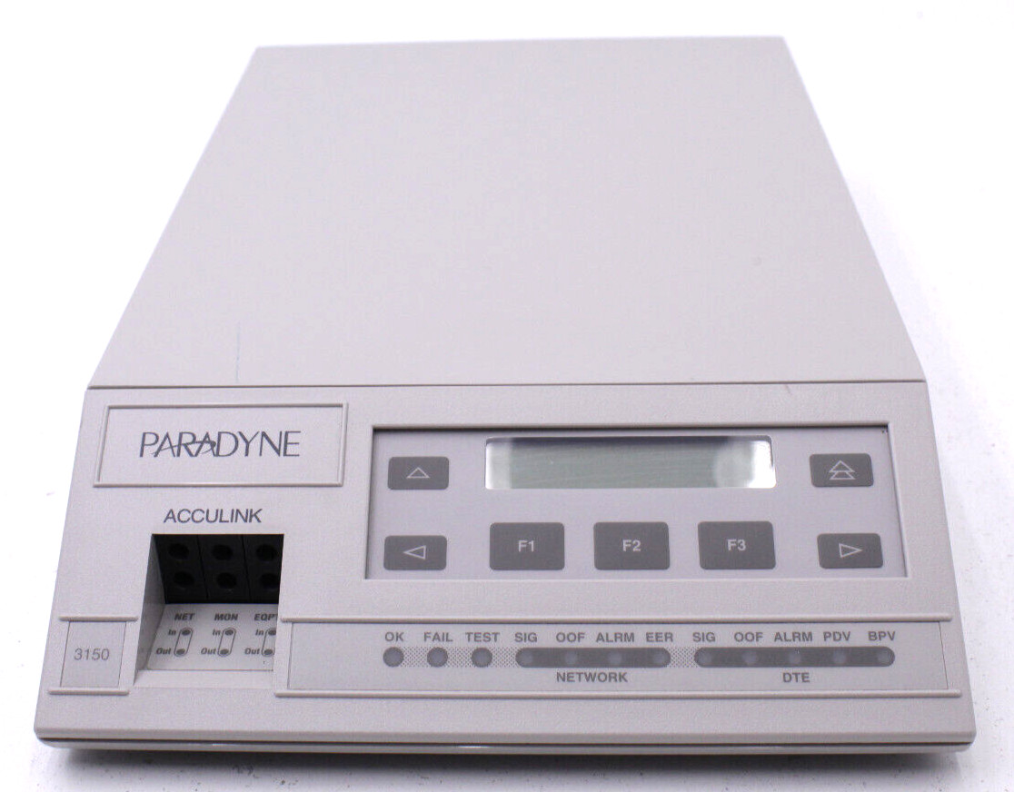 PARADYNE Acculink 3150-A4-210 60Hz Modem Communication w/ Power Adapter