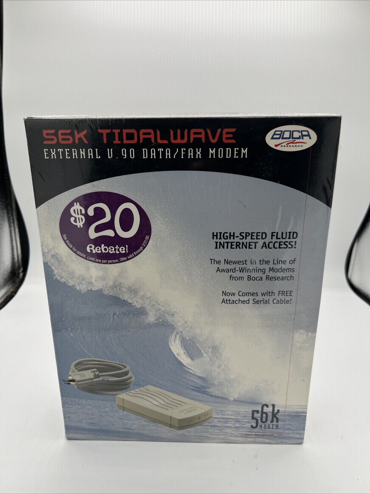 Boca Research 56k Tidalwave External V.90 DATA/FAX MODEM