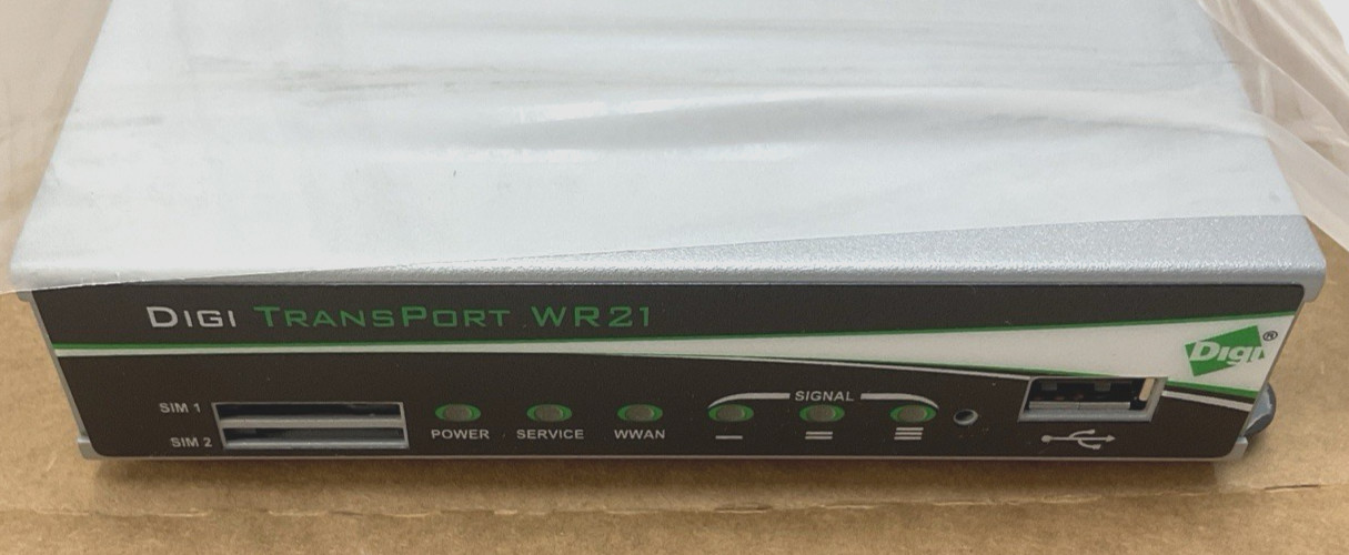 New Open Box Digi TransPort WR21-L51B-DB1-SU Cellular Router