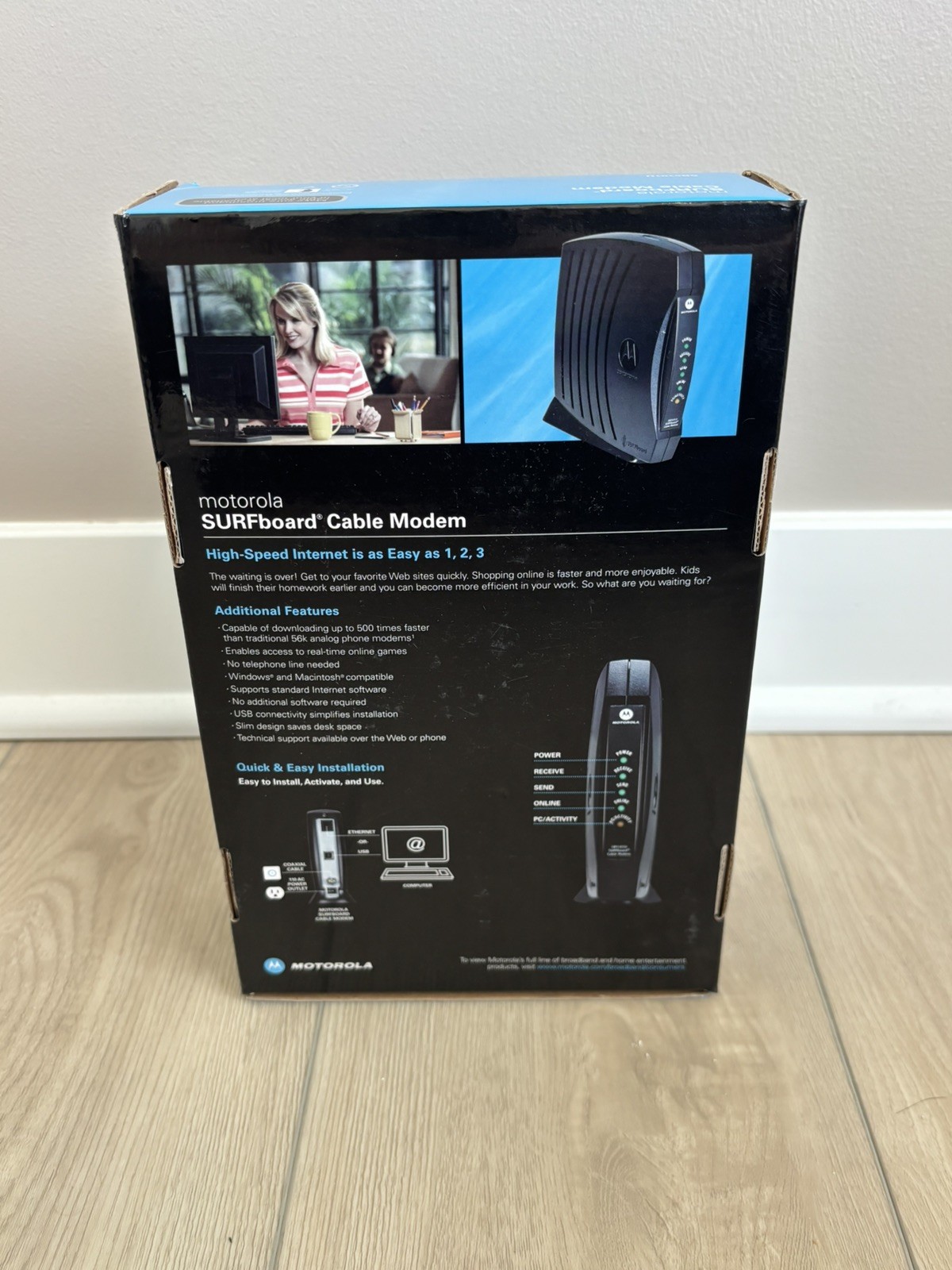 Motorola SURFboard SB5101U (567005-005-00) 38.91 Mbps Cable Modem.