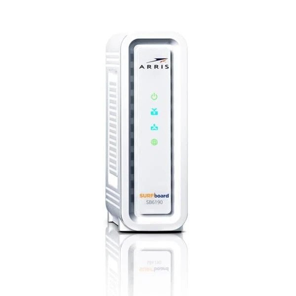 ARRIS SURFboard SB6190 DOCSIS 3.0 32 x 8 Gigabit Cable Modem 1 Gbps White