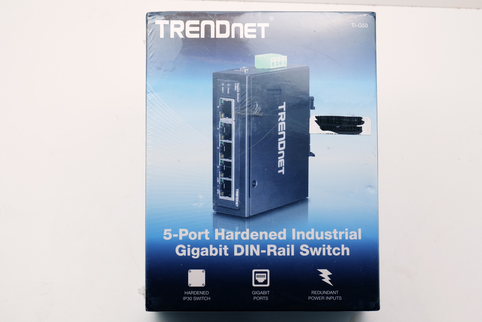 TRENDnet TI-G50 5-Port Hardened Industrial Gigabit DIN-Rail Switch – New