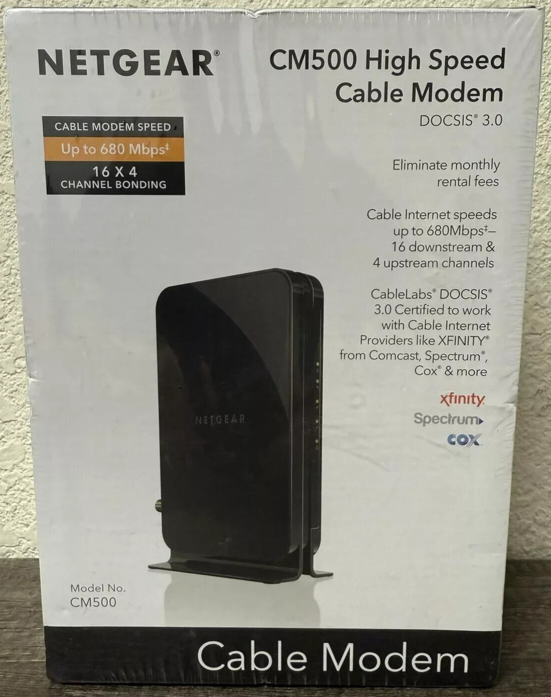 NETGEAR Cable Modem CM500 | Compatible With Xfinity Spectrum Cox DOCSIS 3.0 New