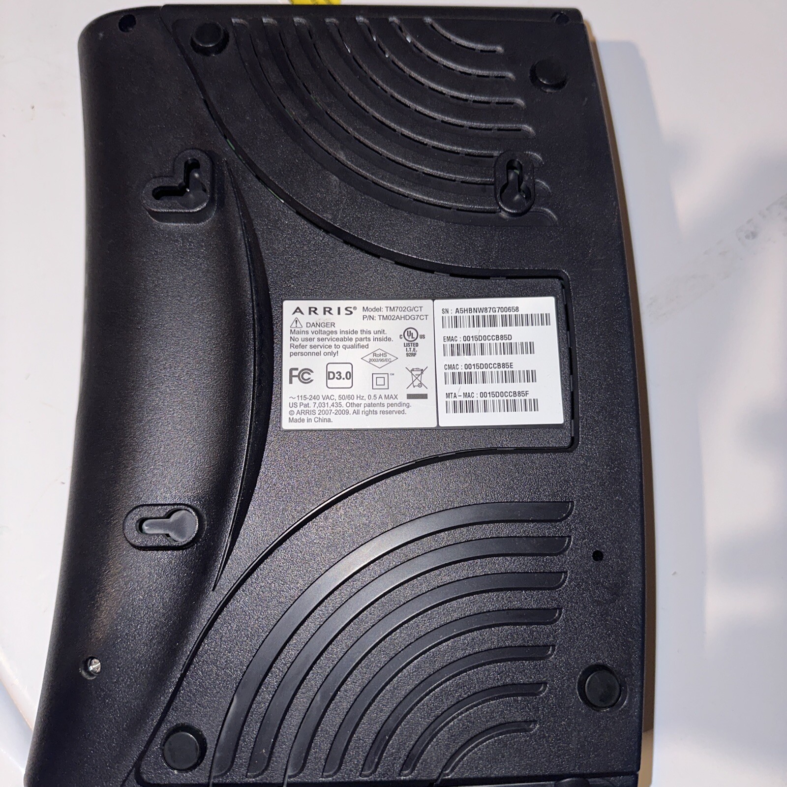 ARRIS Arris Tm722g Cable Modem Docsis 30 (TM722G/CT)