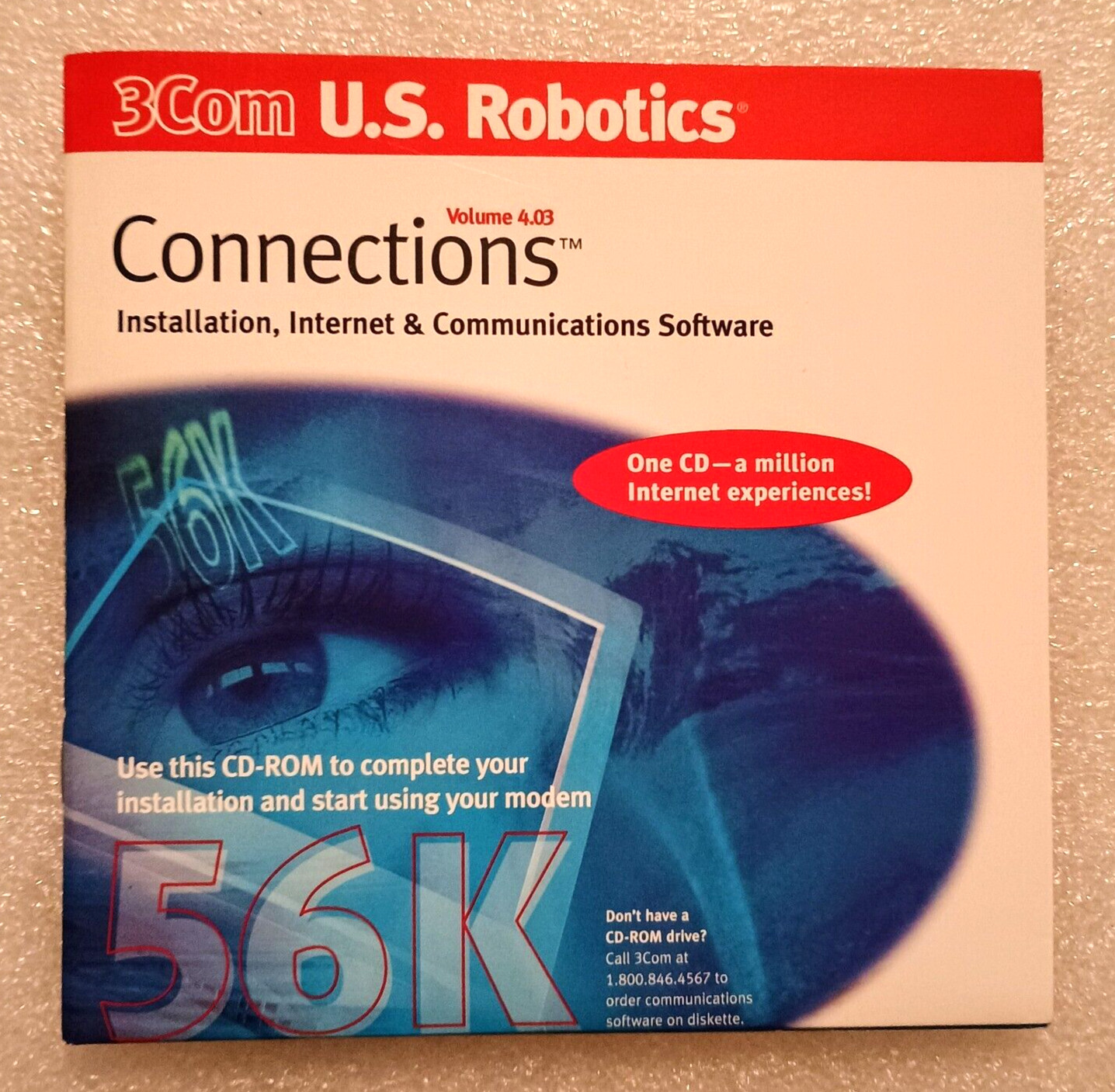 3Com U.S. Robotics Connections Installation CD-ROM 56k Faxmodem Software