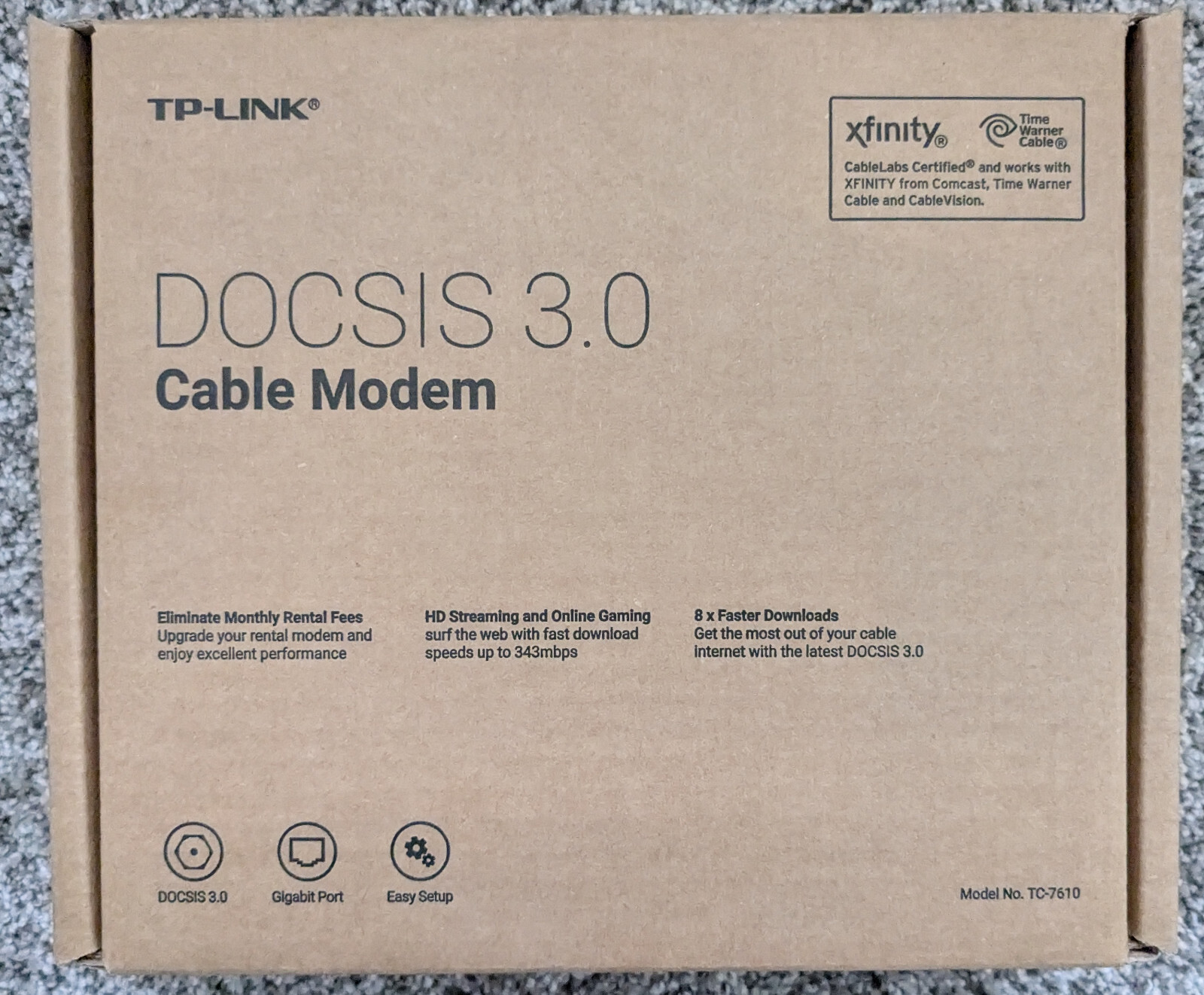 TP-LINK TC-7610 DOCSIS 3.0 Cable Modem
