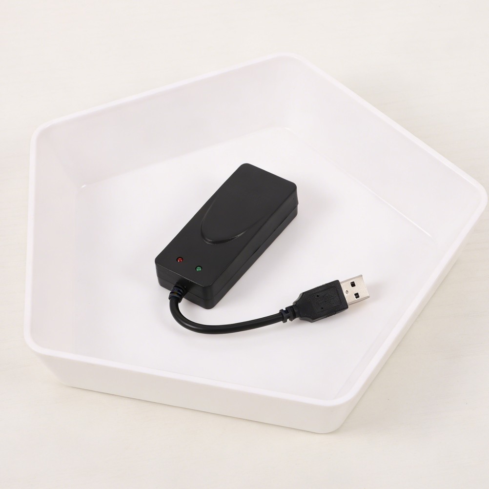 Compact Dual Function USB Modem ABS Reliable Fax and Internet Access Black