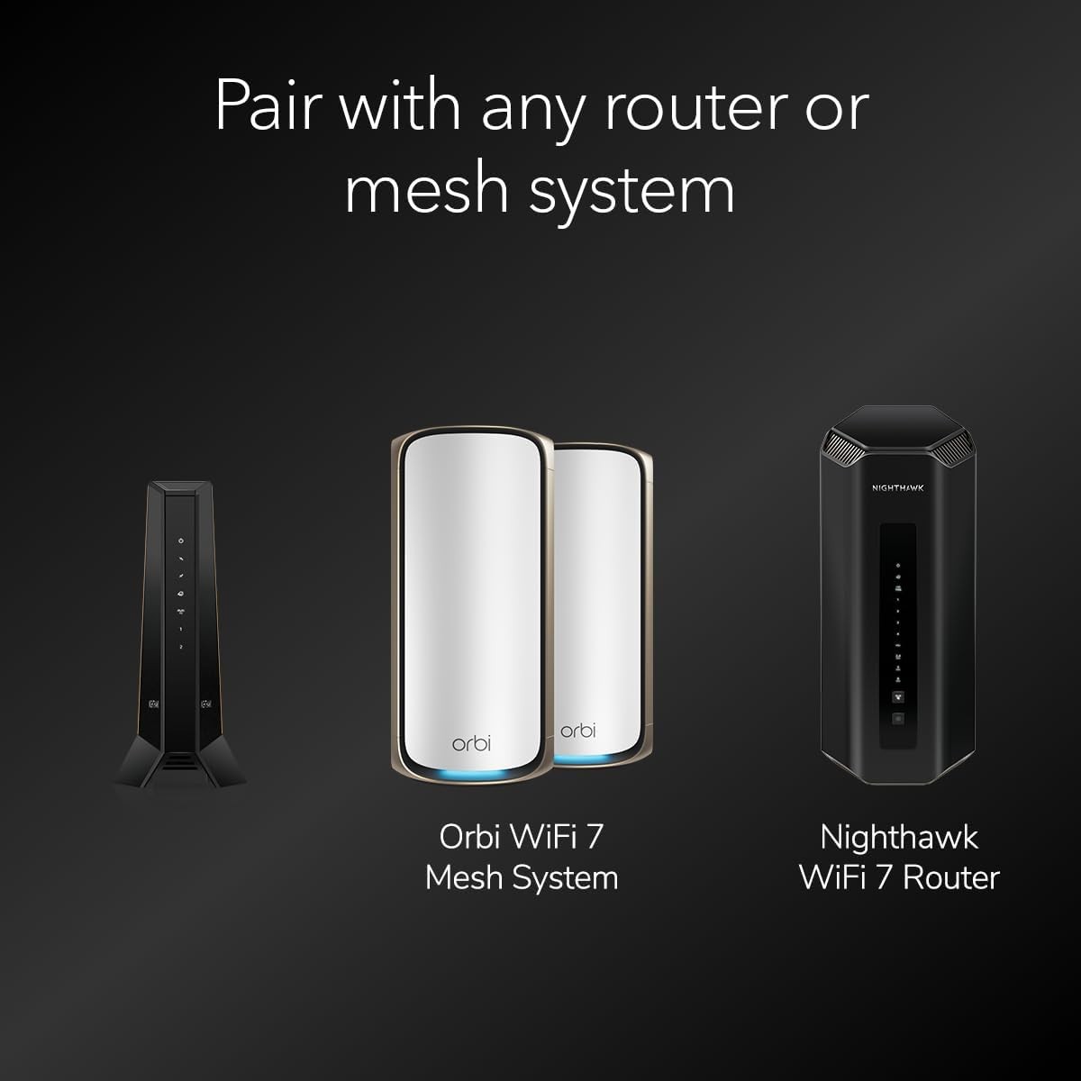 NETGEAR Nighthawk CM3000 DOCSIS 3.1 Mid/high-Split Cable Modem,Black-Refurbished