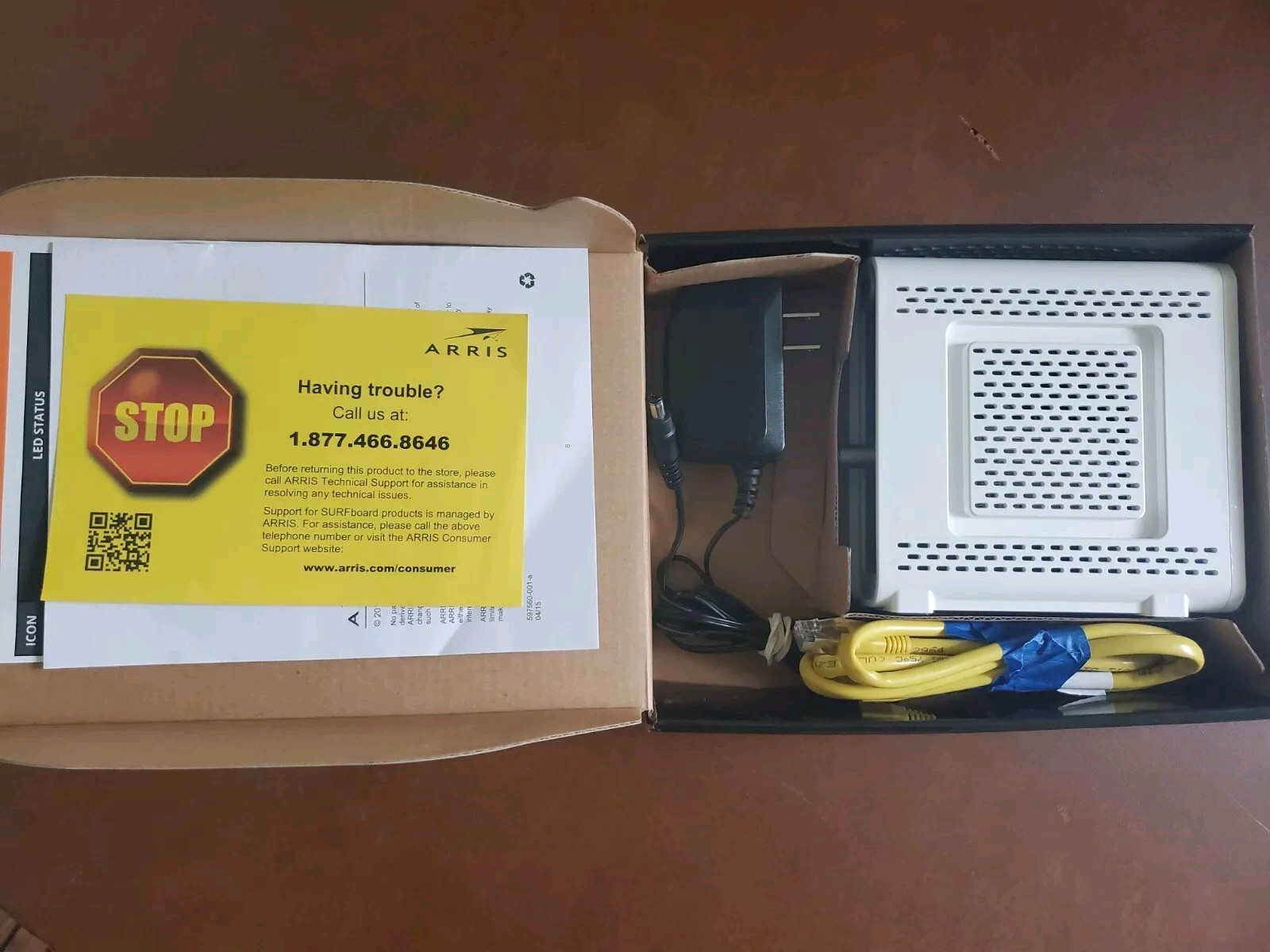ARRIS SURFboard SB6141 Modem 400 Series 8×4 DOCSIS 3.0 343 Mbps Open Box Works