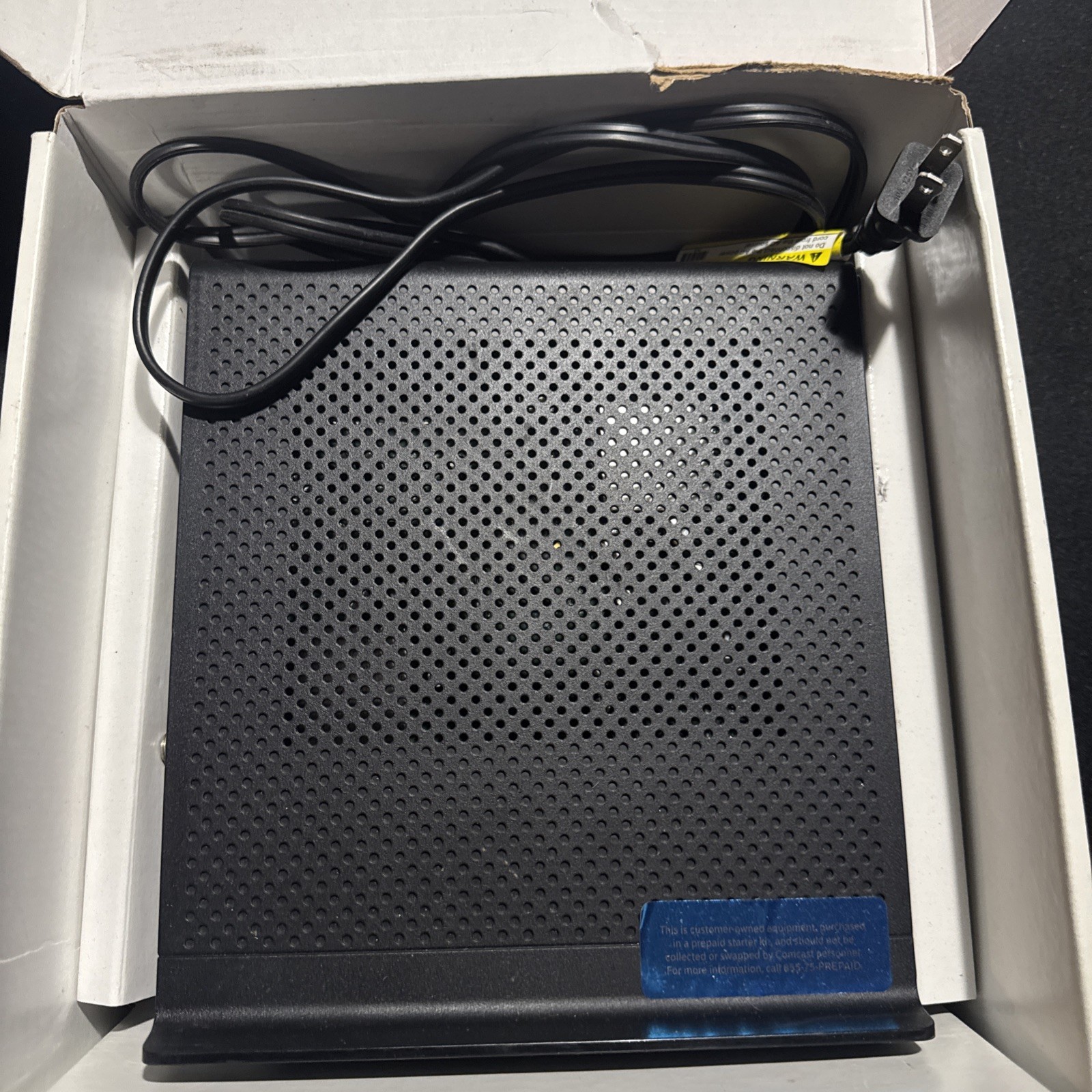 XFINITY Internet Prepaid Starter Kit Arris TG862G router