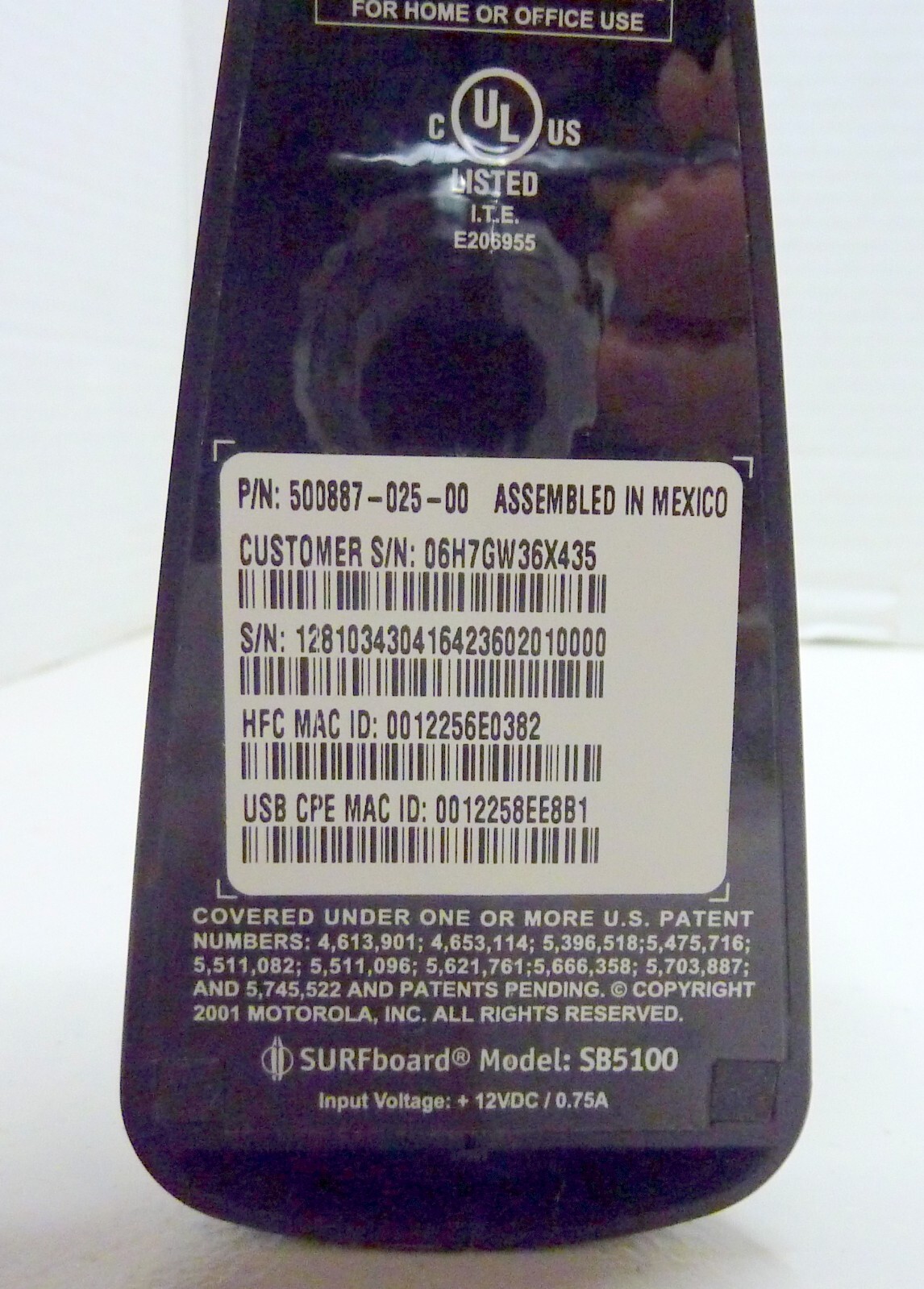 Motorola SB5100 SURFboard Cable Modem DOCSIS – Working See Photos