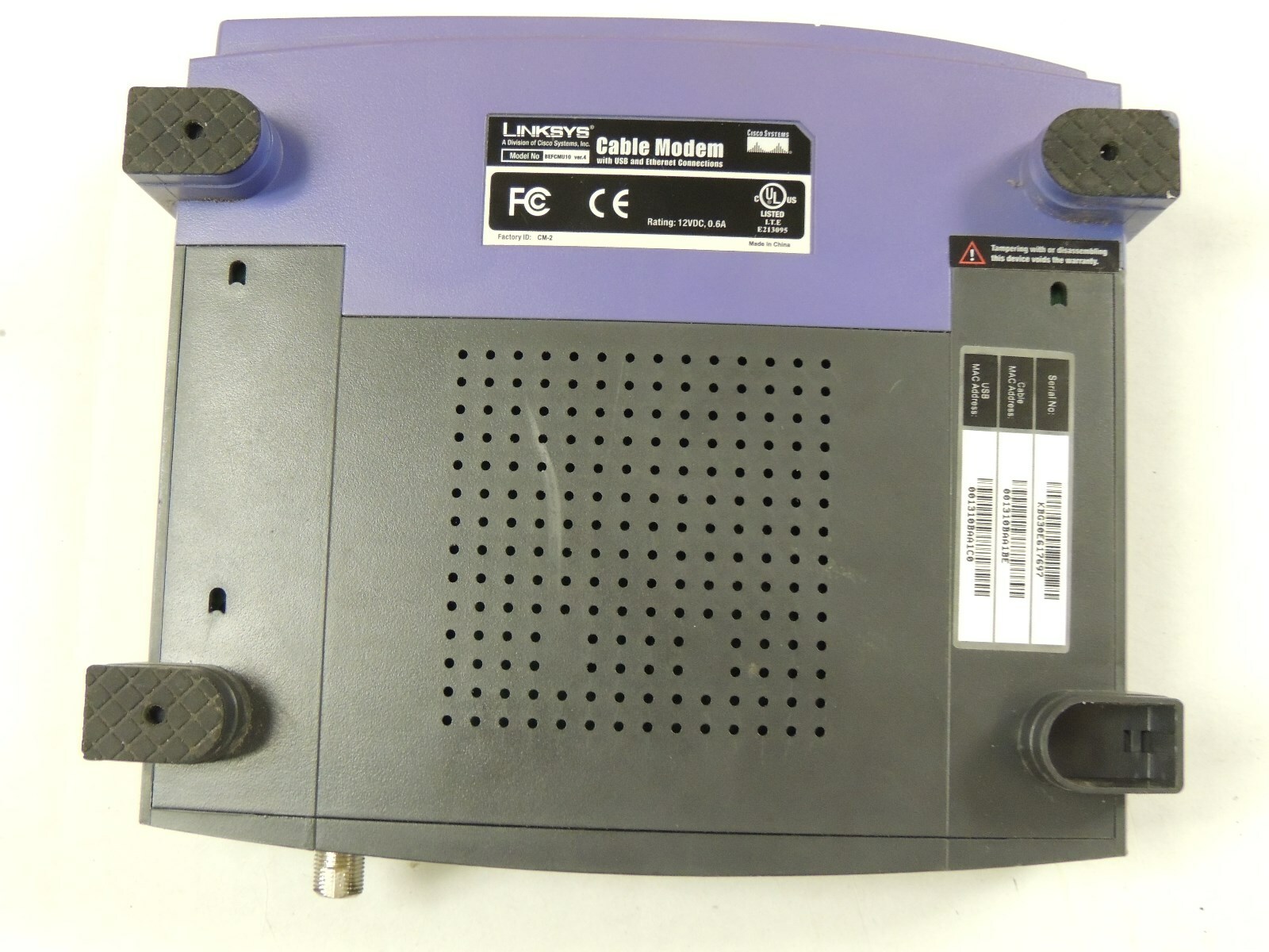 Linksys BEFCMU10 Cable Modem