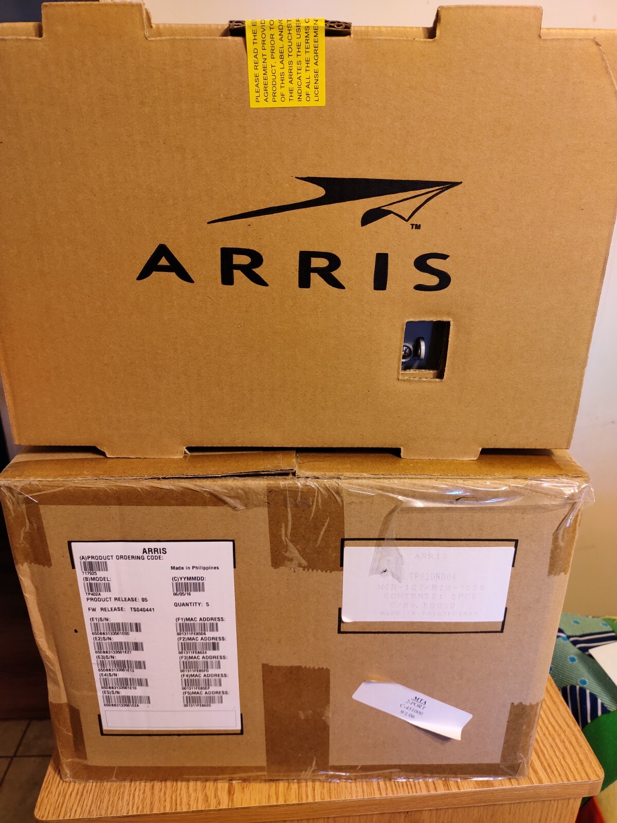 ARRIS Touchstone TP402A Telephony Modem VoIP management device (Lot of 5)