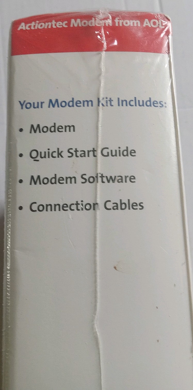 Brand New Sealed Actiontec Modem Kit From AOL. Easy Installation