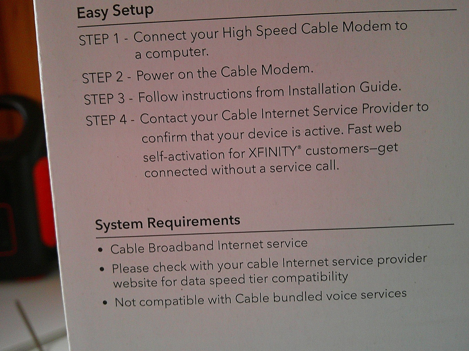 Netgear – Cable Modem – High Speed – CM500 – (CM500100NAS) 680 Mbps – Black