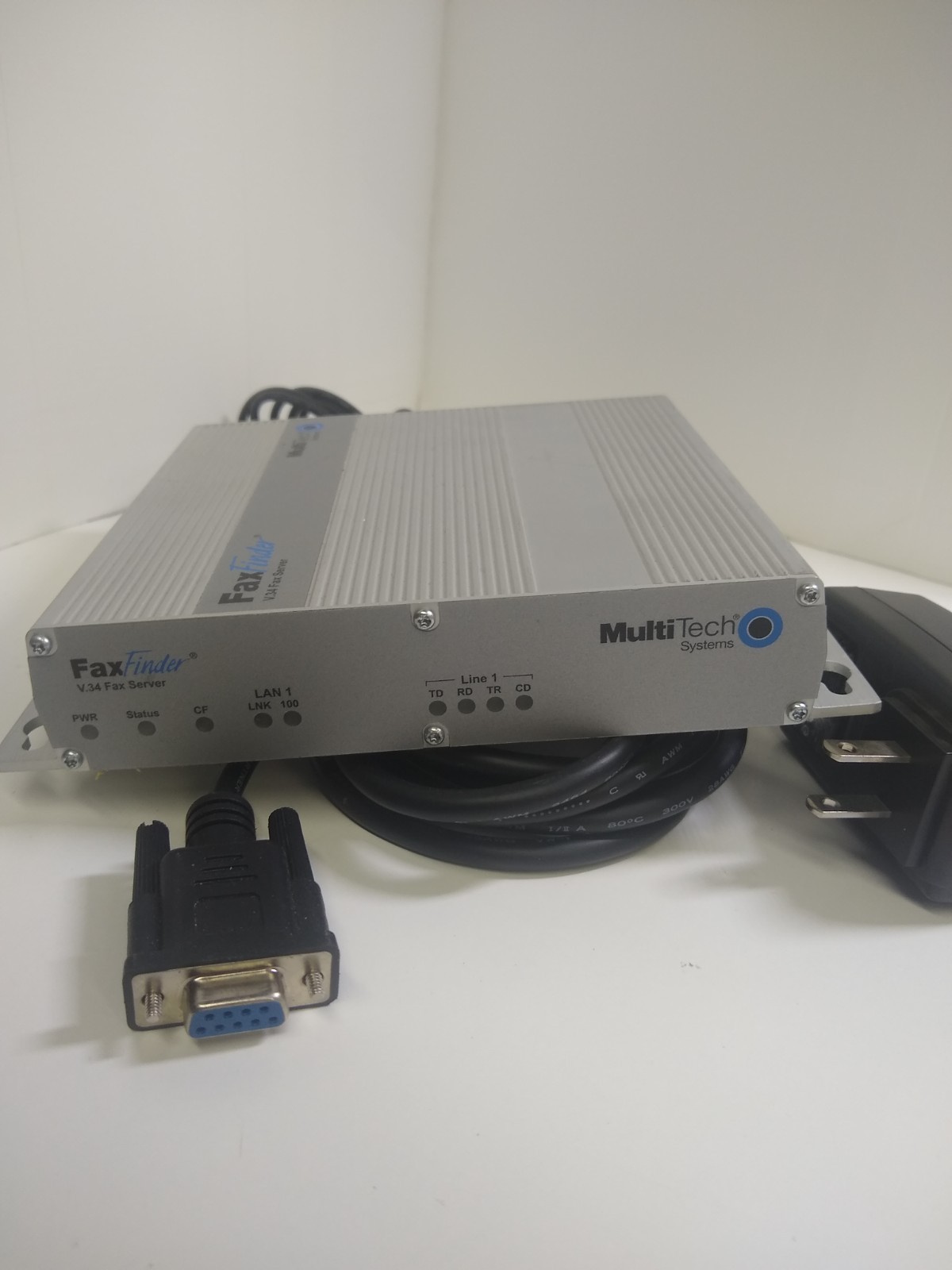 MultiTech Systems FaxFinder V.34 Fax Server FF130 with adapter and cord