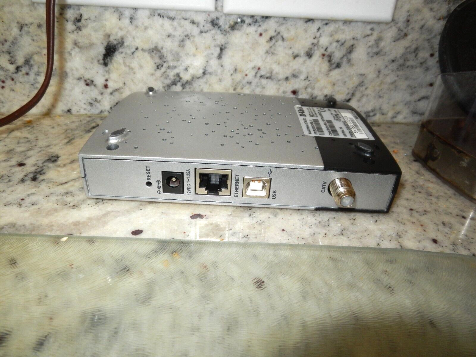 DLink DCM-202 BCM202ABB.A1 2.00.03D1.02 Ethernet Modem + ** NEW POWER CORD **