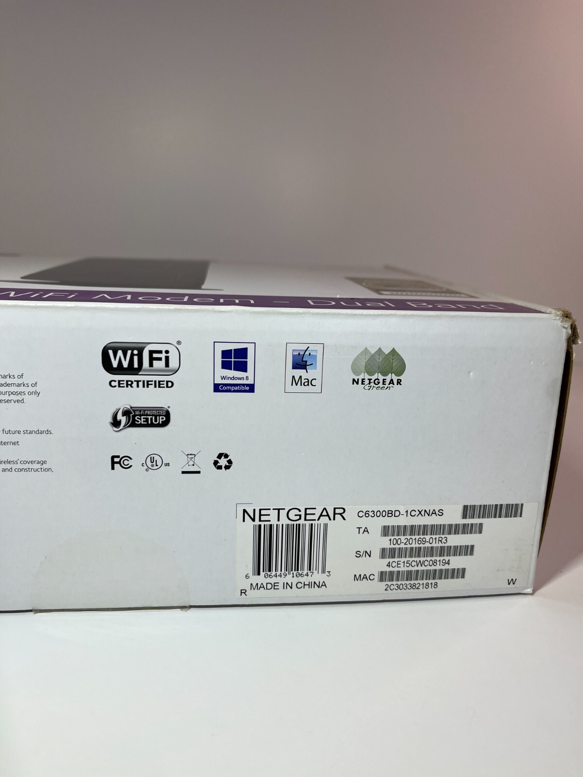 Netgear, C6300BD, AC1900, DOCSIS 3.0, Cable Modem, WiFi Router, Comcast
