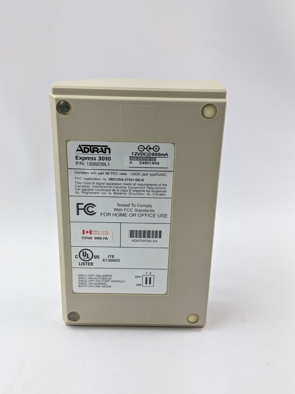 Adtran 1200239L1 EXPRESS 3000 Series Modem