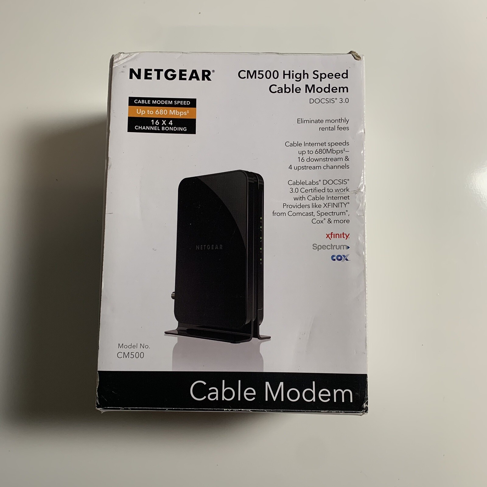 NETGEAR Cm500-1aznas 16×4 DOCSIS 3.0 Cable Modem Max Download Speeds of 680mbps