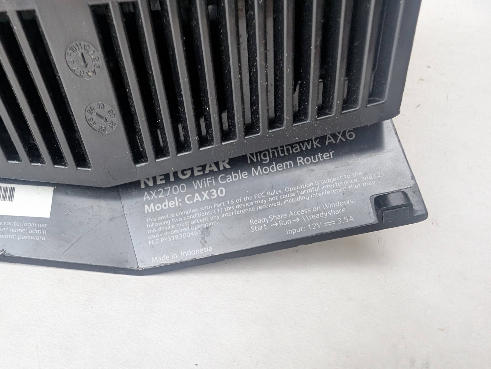 NETGEAR Nighthawk AX6 AX2700 WiFi 6 Cable Modem Router – UNIT ONLY