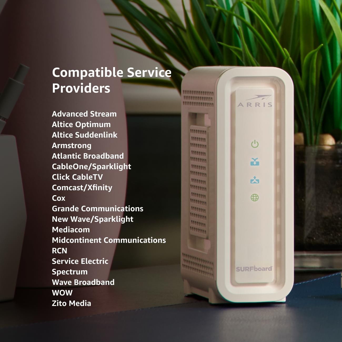 ARRIS (SB6190-RB) – Cable Modem – DOCSIS 3.0 32×8 Gigabit Modem, [Check with …
