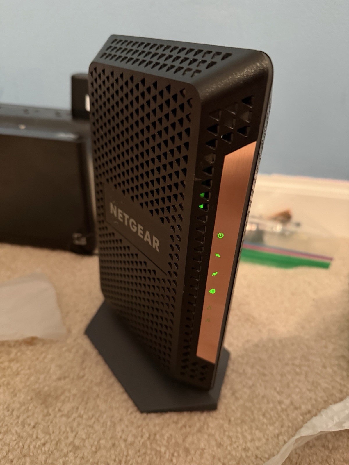 NETGEAR CM1100 DOCSIS 3.1 Cable Modem, 2 Ethernet Ports, Used, AC adapter E5C A