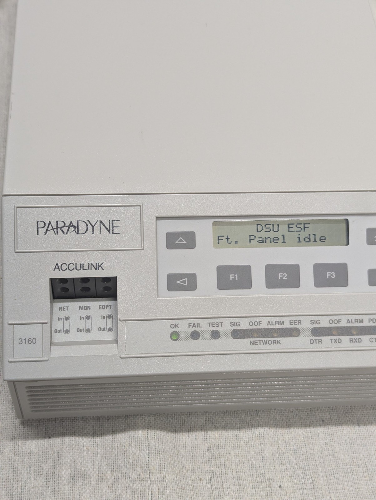 Paradyne Acculink 3160-A2-210 2-Port DSU/CSU Modem With Cords