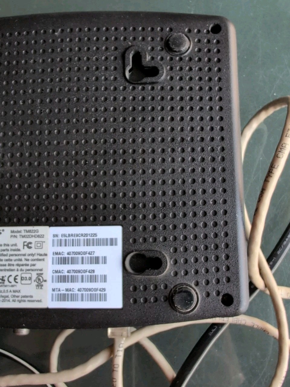 ARRIS Touchstone modem, TM822G DOCSIS 3.0 Internet & Voice Comcast Xfinity
