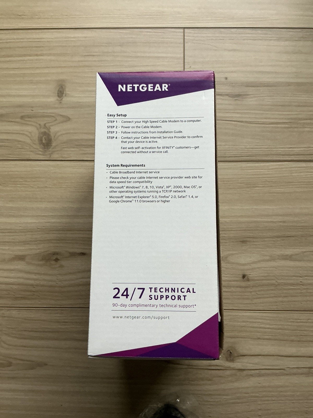 NETGEAR CM500 (CM500100NAS) 680 Mbps – Black – Cable Modem