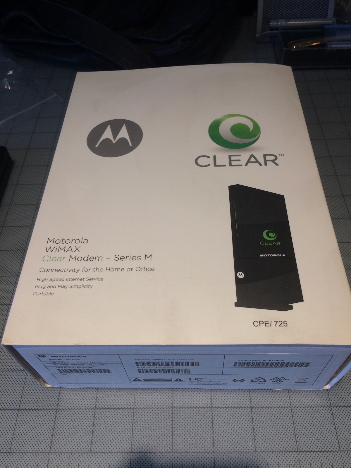 Clear Motorola CPEi 725 Series M WiMAX 4G Modem