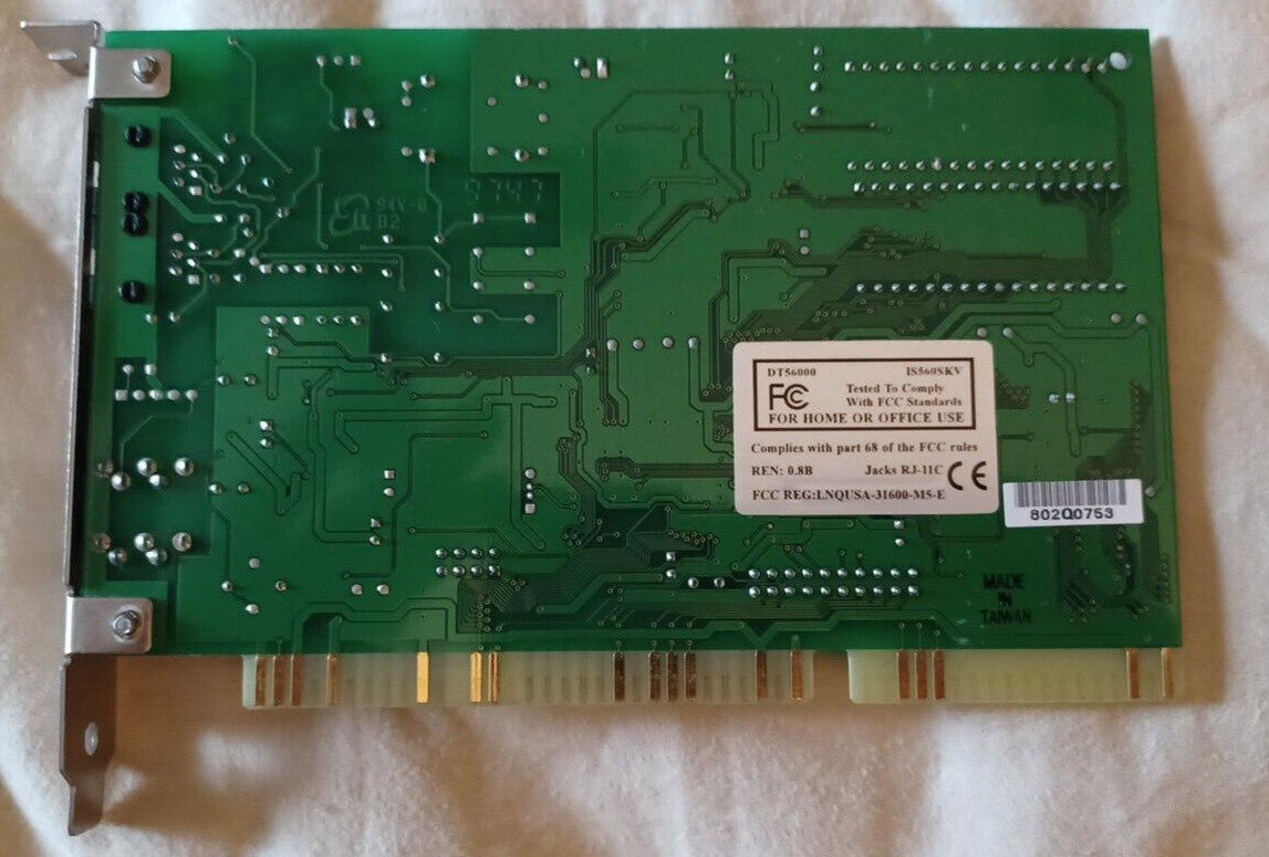 ISA Modem/Audio , LNQ750819, 47-0045-070G REV A4