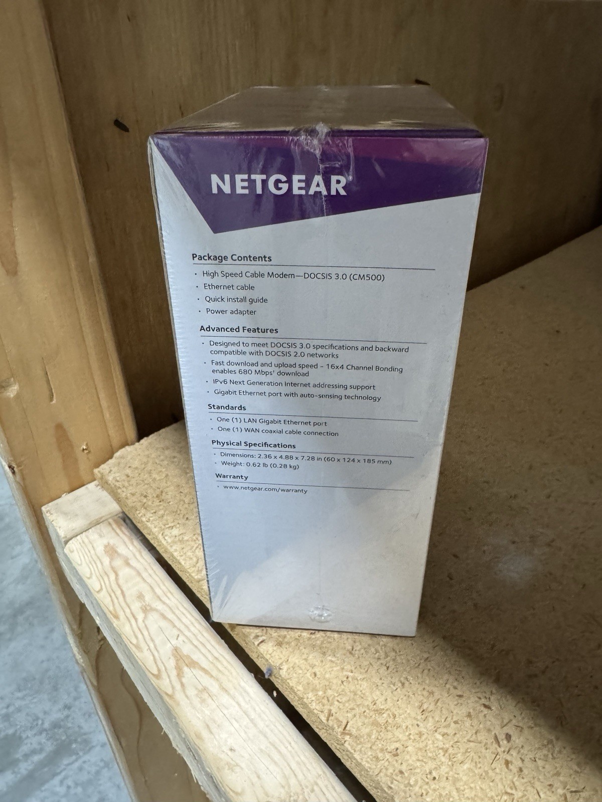 NETGEAR CM500 (CM500100NAS) 680 Mbps – Black