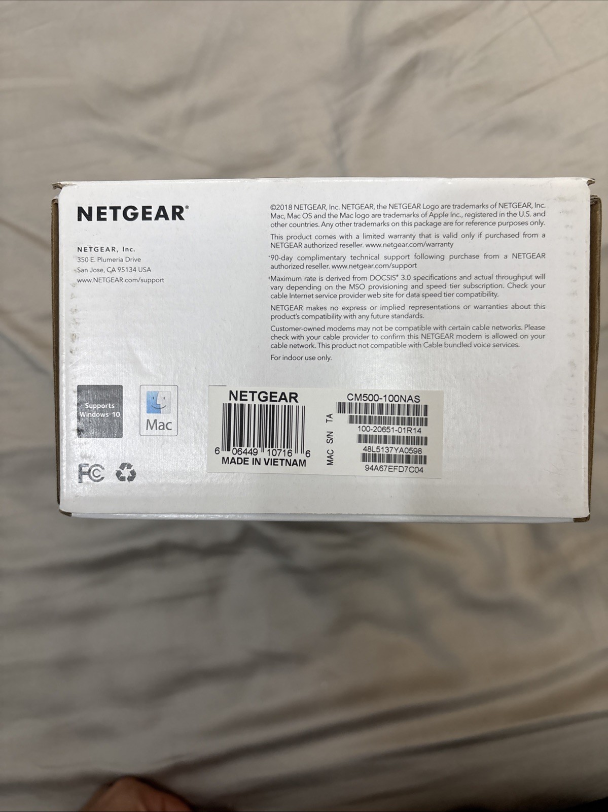 NETGEAR CM500 (CM500100NAS) 680 Mbps – Black