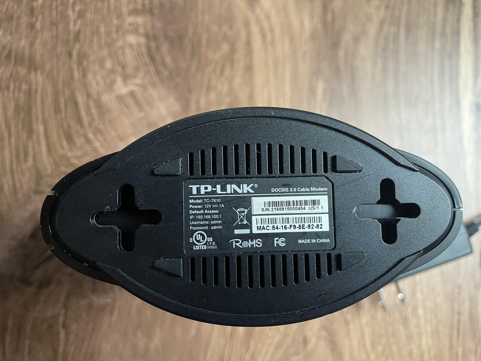 TP-Link TC-7610 DOCSIS 3.0 High Speed Cable Modem Support Comcast Xfinity