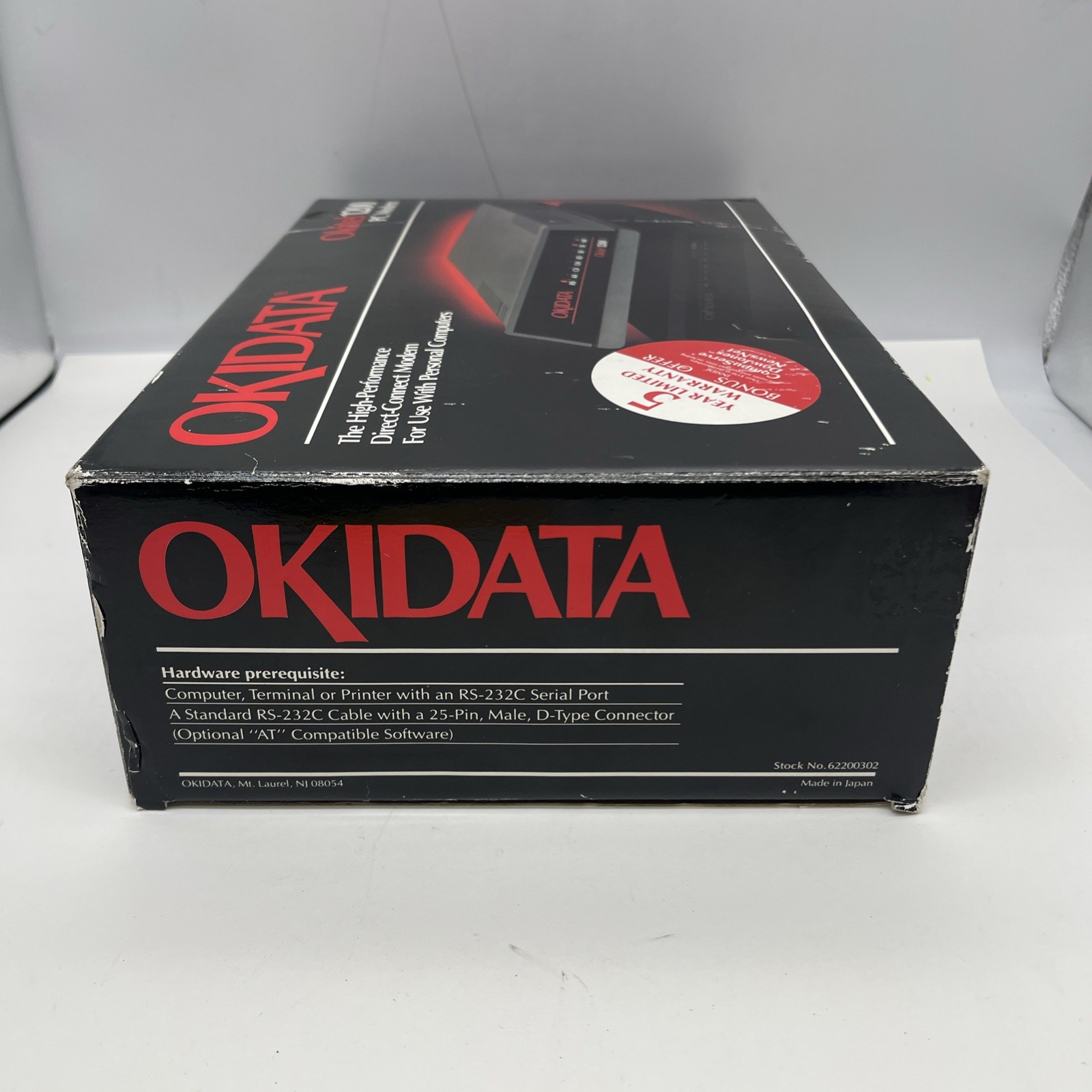 Vintage Okidata PC12P Okitel 1200 External Modem, Brand New In Box