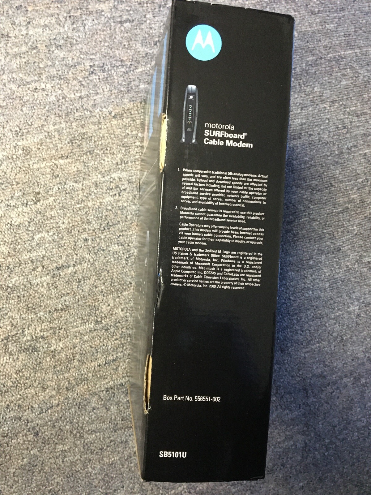 Motorola SURFboard SB5101U (567005-005-00) 38.91 Mbps Cable Modem. Open box