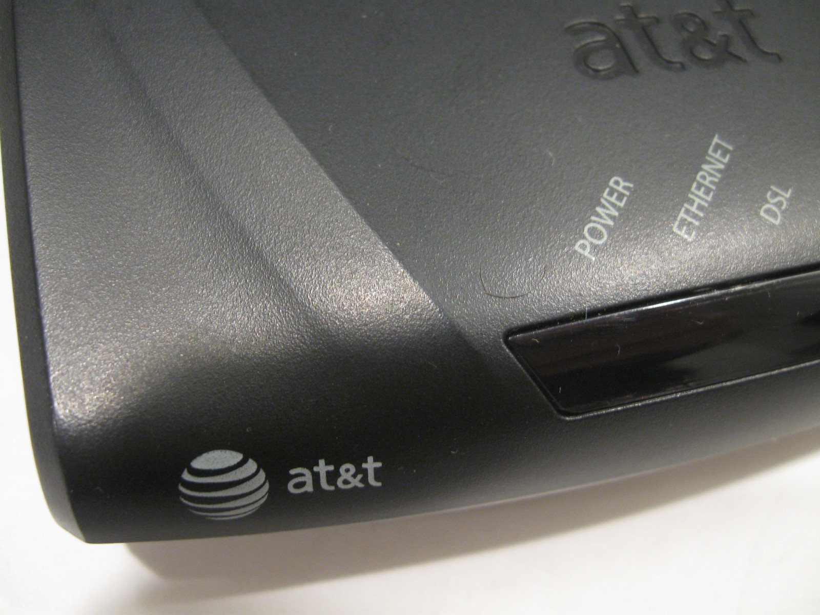 AT&T High Speed DSL Modem, power cord, and box: 3360, 58111-003-00