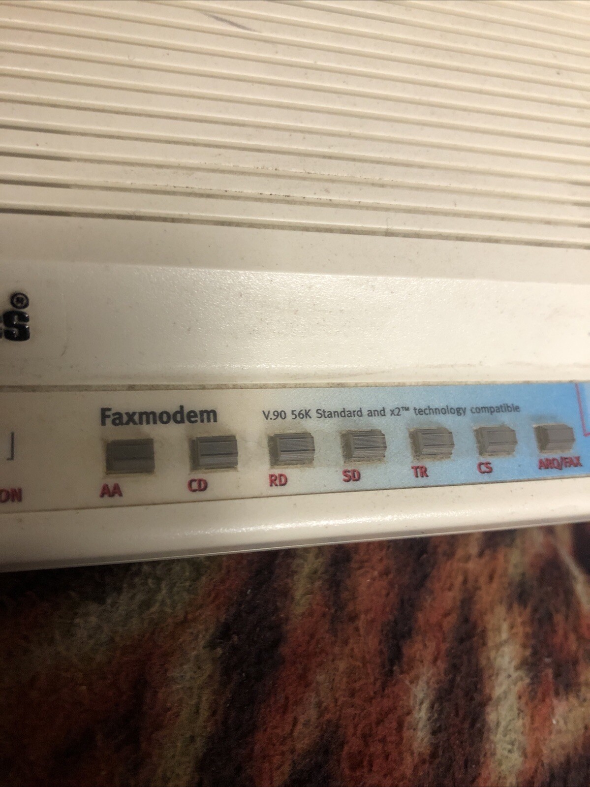 US Robotics Fax modem V.90 56k Standard & X2 Technology Compatible Vtg 1998 3com