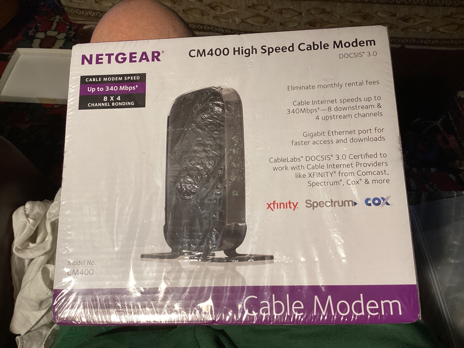 Netgear CM 400 High Speed Modem Cable New Sealed New