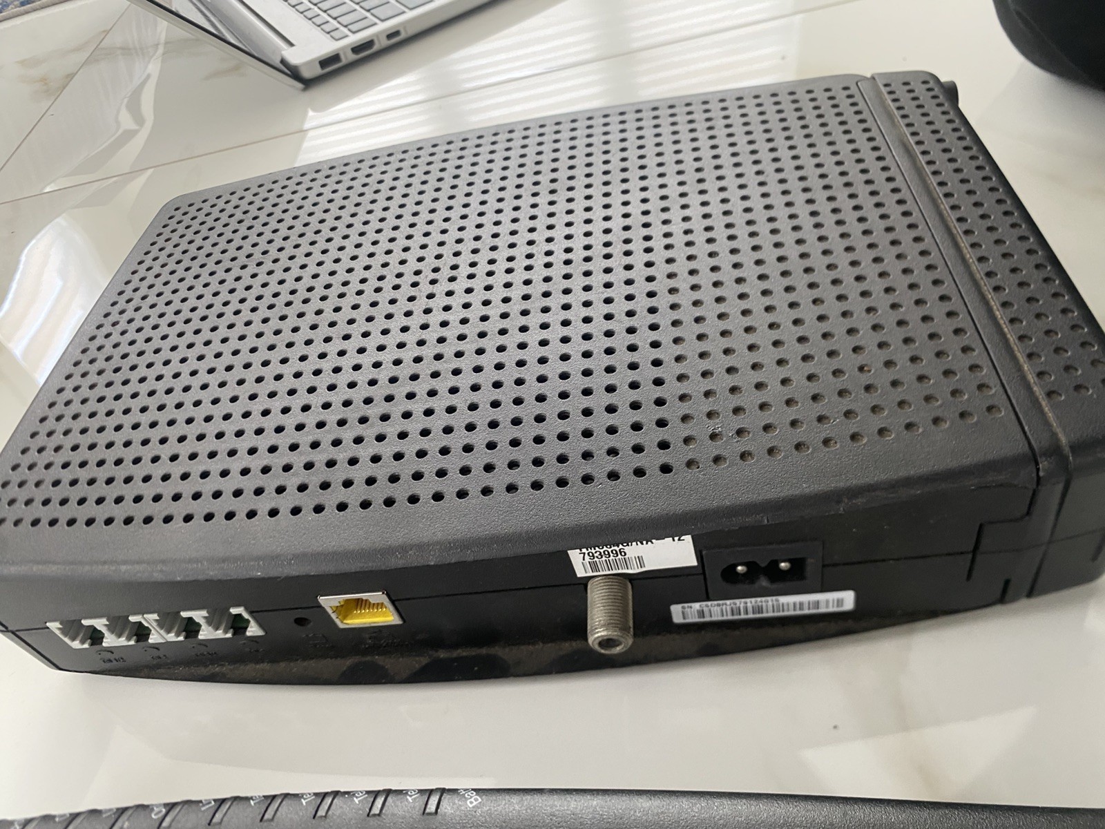 ARRIS TM804G TOUCHSTONE BLACK MODEM TM04DHD804 LOT OF 2 USED