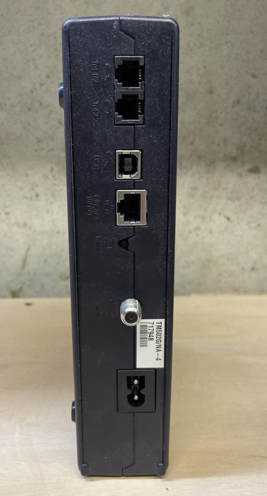 🌐Arris TM502G Touchtone Telephony Modem TM502G w/ Power Adapter TM02DH105🌐