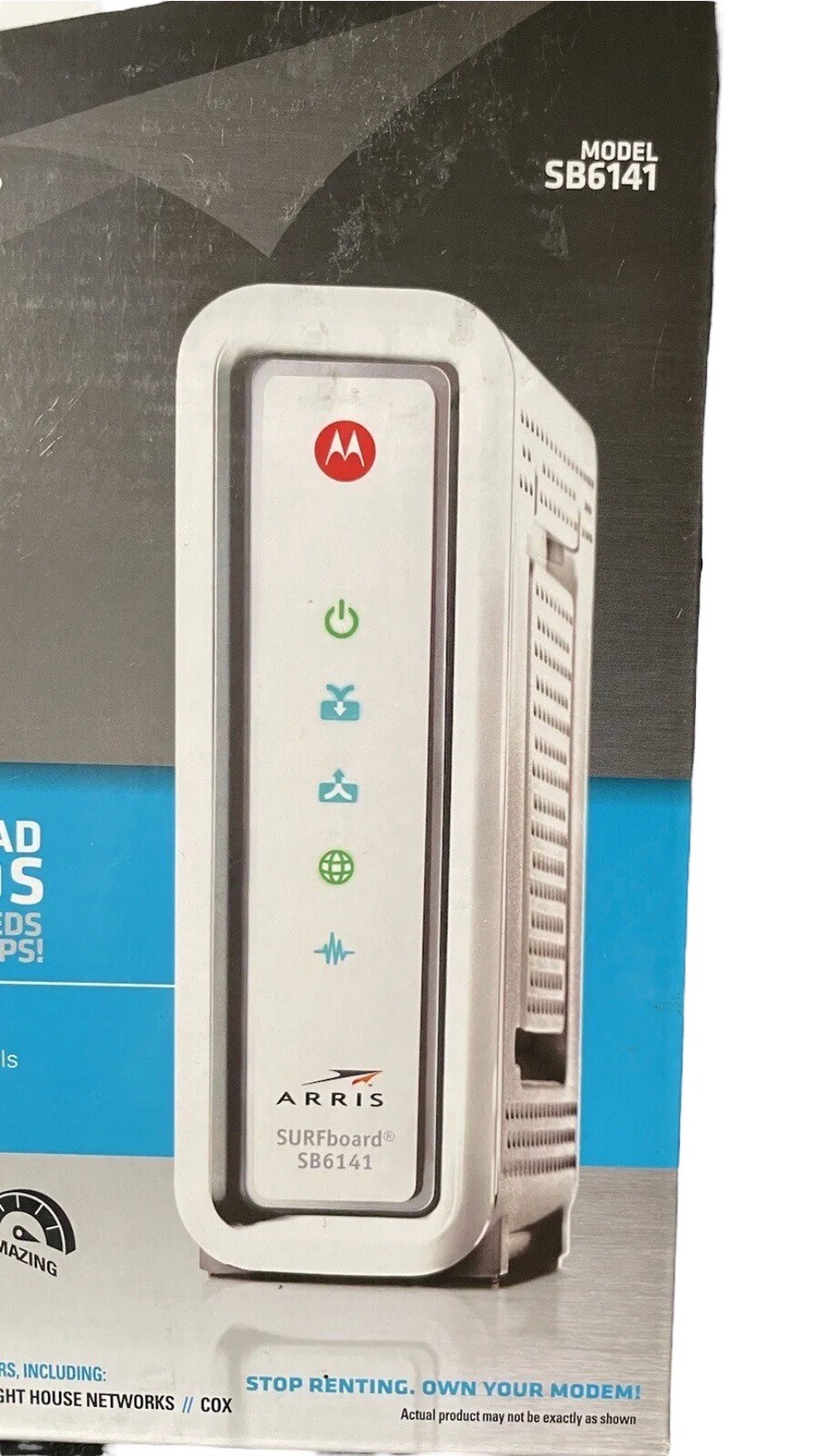 Motorola Arris SURFboard Modem 400 Series Model SB6141 343mbps DOCSIS 3.0